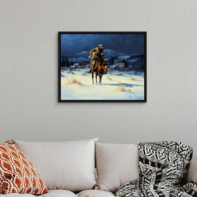 «Bringing Christmas Home» par Jack Sorenson - reproduction d'art sur toile