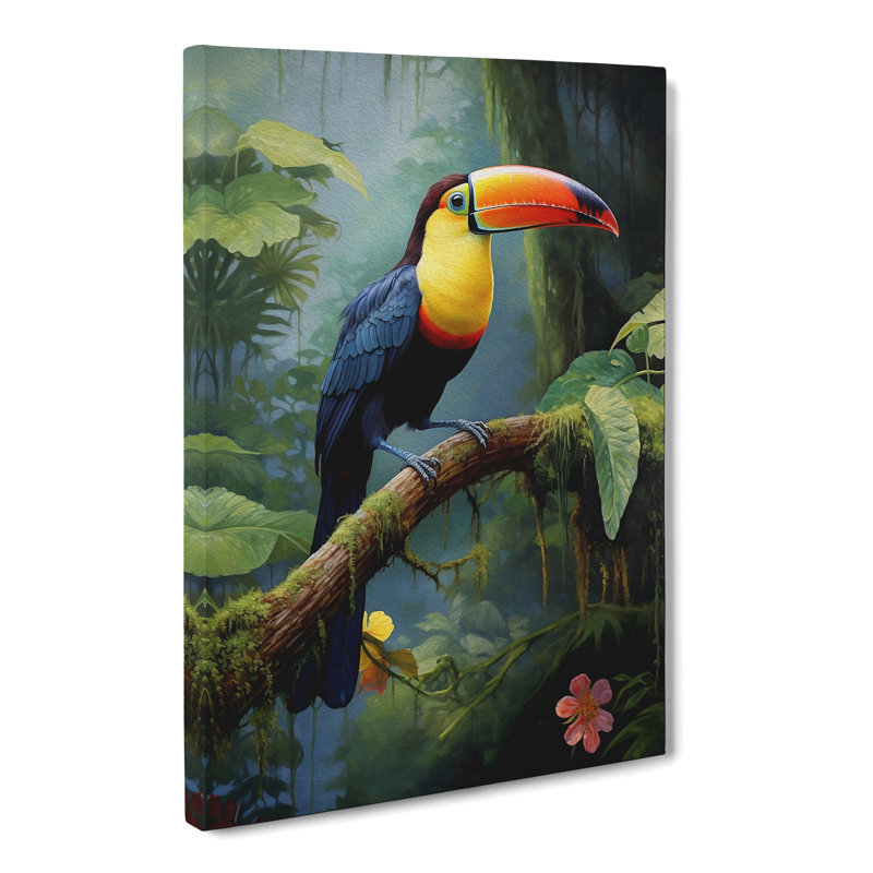 Toucan Classicism - Print, 60cm H x 40cm W x 3cm D