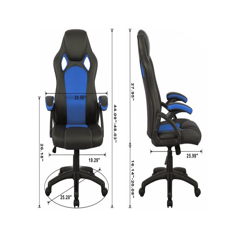 Jade Gaming Chair, Black/Blue