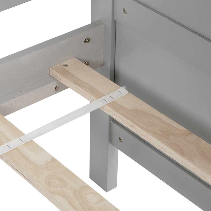 Pine Wood Daybed With Two Storage Drawers, Gray