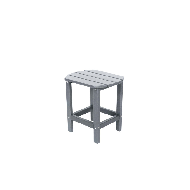 Table d'appoint carrée d'extérieur Adirondack en PEHD résistante aux intempéries