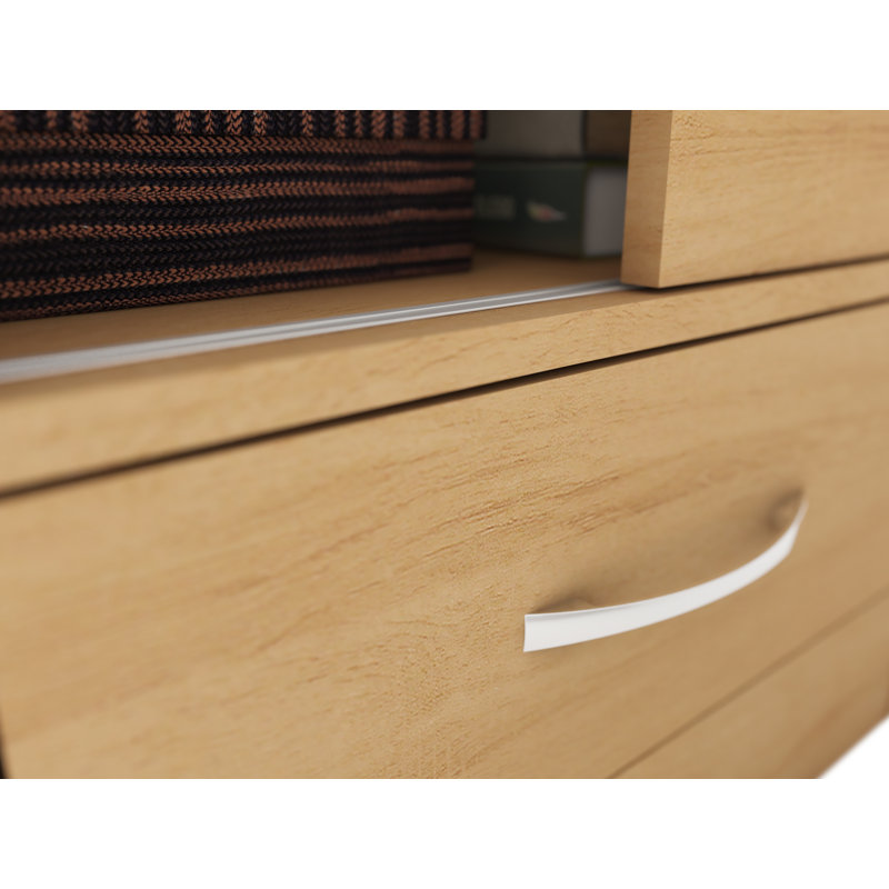 Cascio 1 Drawer Bedside Table, Sonoma Oak