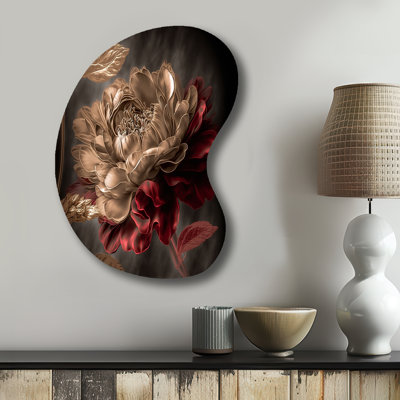 Bette - Floral Boom Shape - Assymterical Metal Wall Art
