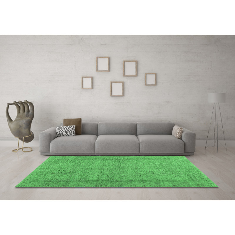 Washable Oriental Indoor Rug, Square 4'
