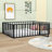  Denayah Metal Platform Bed with Fence and Door-233354925-233354924