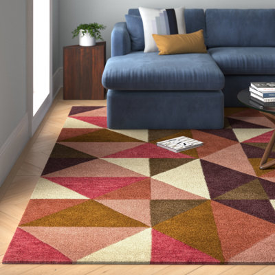 Jacinda Geometric Wool Hand Tufted Area Rug
