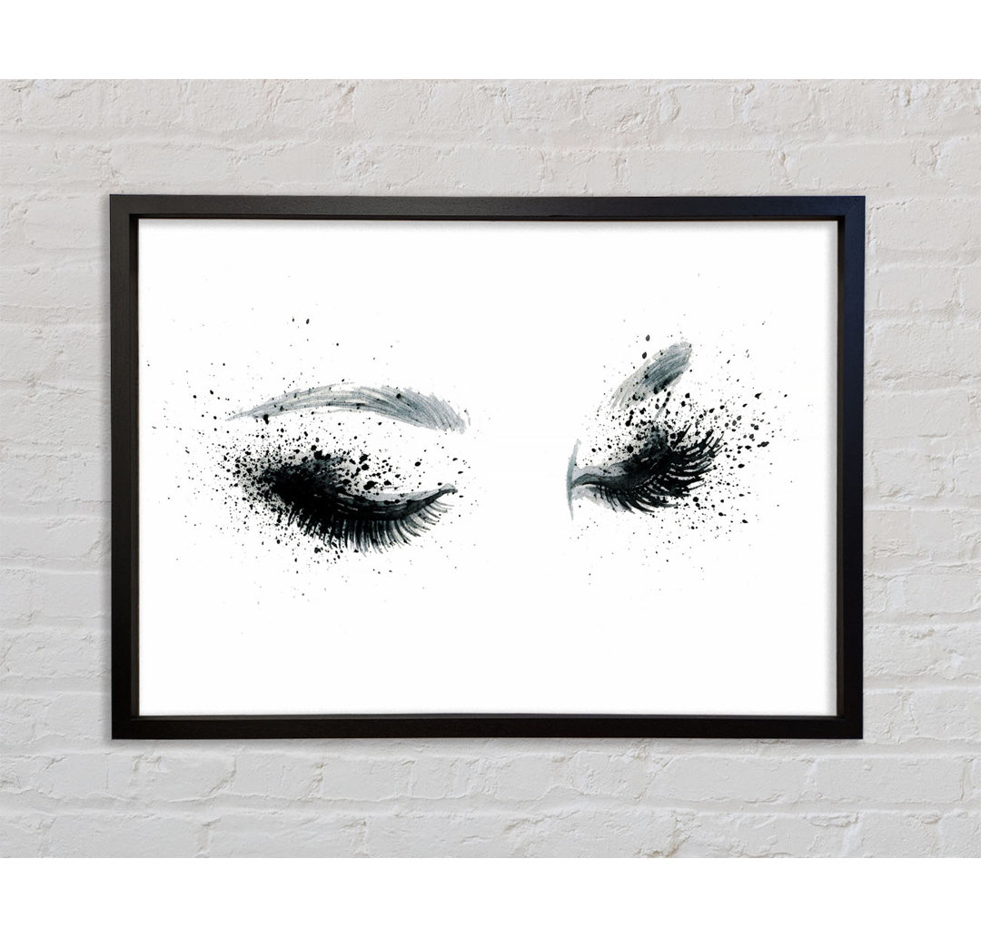 Eyes That Flutter - Einzelner Bilderrahmen Kunstdrucke auf Leinwand