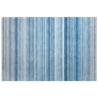 Premium Machine Washable Dream Shag ADS529 Striped Rug