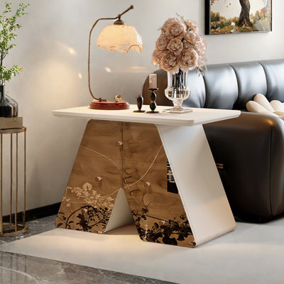Bedside table modern art accent cabinet