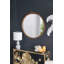 Cadre de miroir antique rond 30 po x 30 po sculpté à la main rose, miroir mural pour espace de vie, salle de bain, décoration murale d'entrée-1650431766