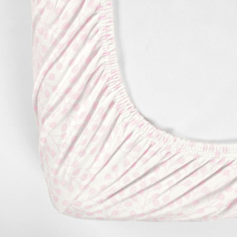 Drap pour lit de bébé Abner, Rose