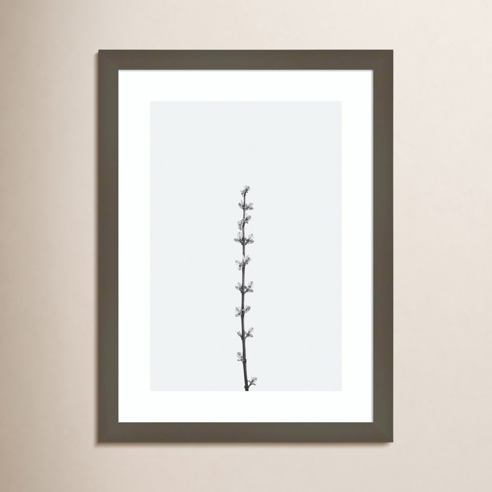 Retro Tennessee Botanical No 1 Photo Print, 17" H x 13" W x 1" D, Gray