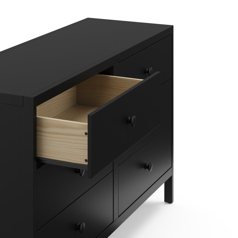Commode double 6 tiroirs Graco Universal, Noir