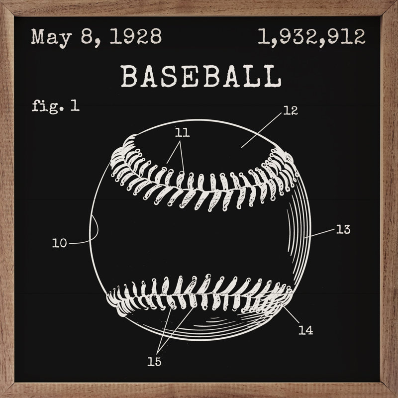 Baseball Patent, H 4 po x l 4 po