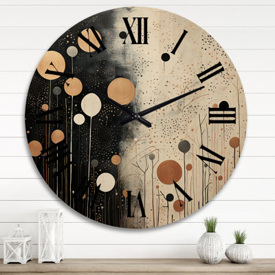 Horloge murale en bois massif Watchet