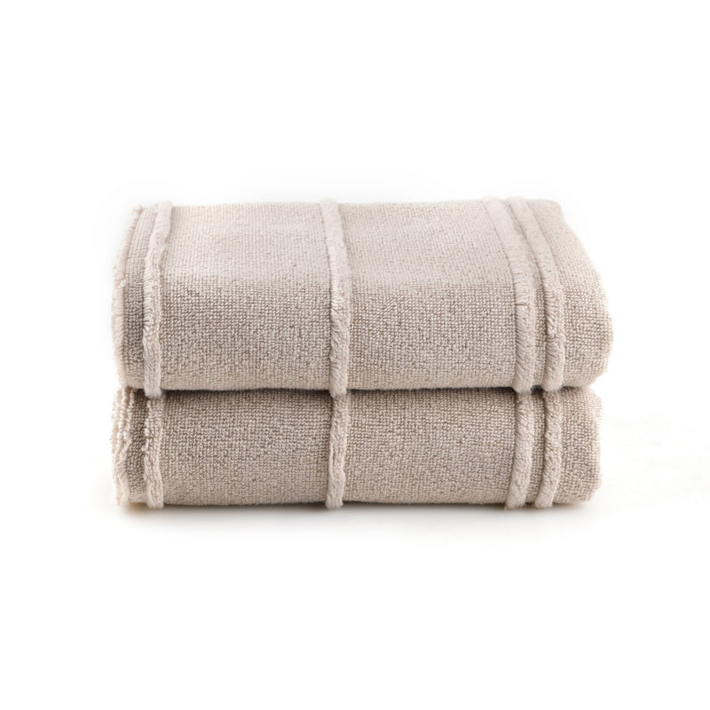 Premium Hand Towel Set (2 Pieces), Light Brown, 20.5 x 35.4 inches | 100% Microcotton, 16.0 oz/sq yd | Machine Washable at 104°F | Soft, Absorbent, and Quick-Drying for Luxurious Bathroom Experience