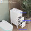 Ensemble de meuble-lavabo double autoportant 84 po avec robinet Veseel 84 po, robinet et bonde escamotable