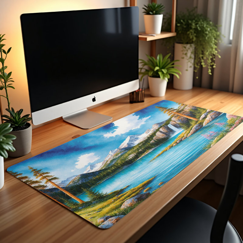 Polyester Desk Pad, 14.4x12.1