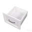 Bureau d'ordinateur blanc vieilli avec tablette
