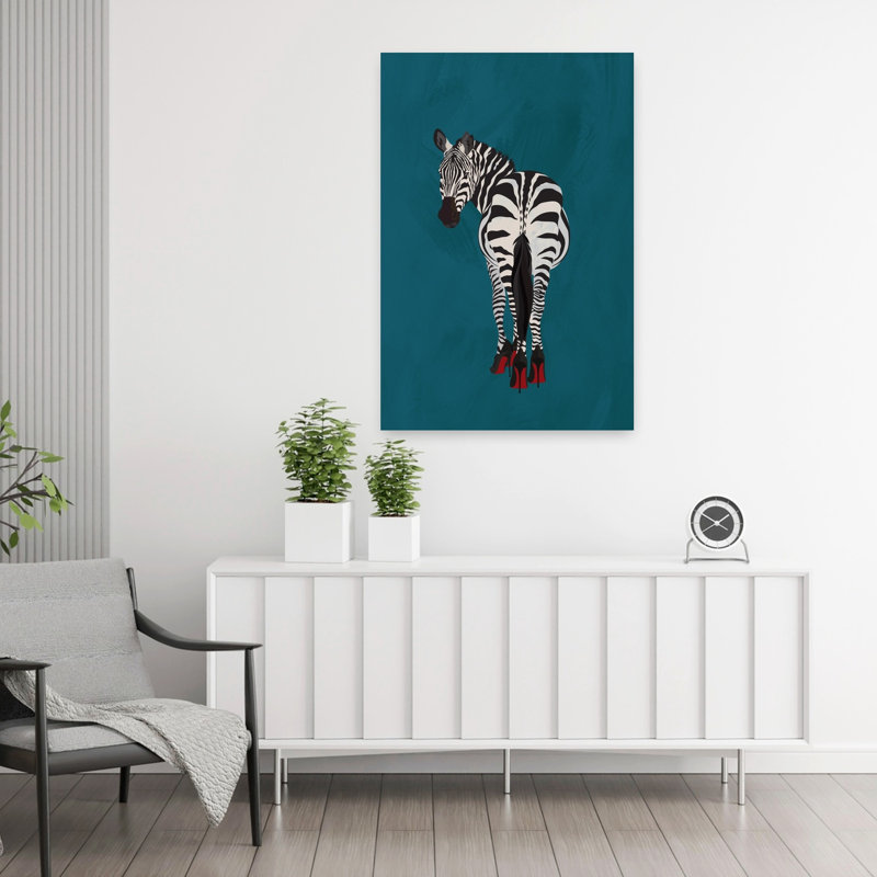 Art contemporain, art zébré contemporain, H 36 po x l 24 po