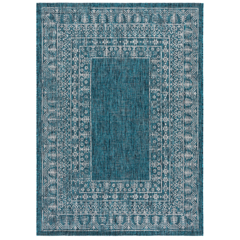 Anelly Performance Southwestern Indoor/Outdoor Area Rug, Rectangle 5'3" x 7'7"