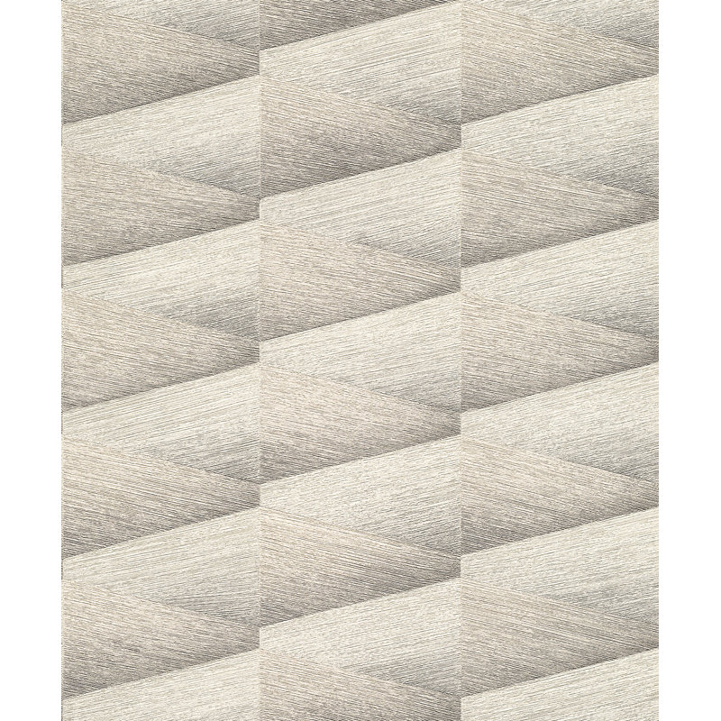 Rouleau de papier peint L 33 pi x l 20,9 po Stephanne, Gris clair