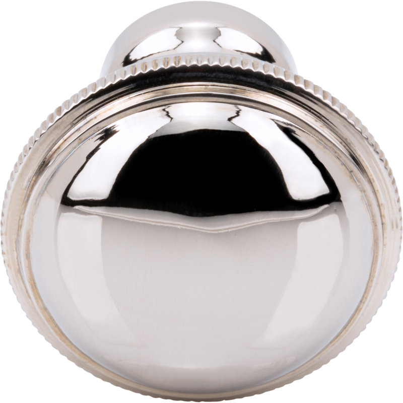 Purity 1 1/4" Diameter Round Knob, Polished Nickel