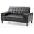 Andrews 60in Loveseat, Black
