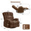 Fauteuil inclinable berçant et pivotant manuel de 39,7 po Breasha-914947693