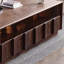 Table basse en bois massif au design rétro-1189996539