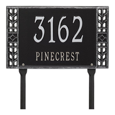 Boston Personalized Standard 2-Line Lawn Address Sign