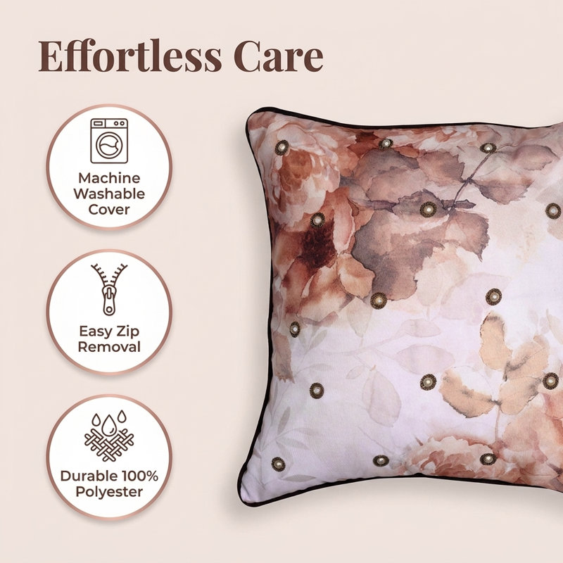 Floral Throw Pillow