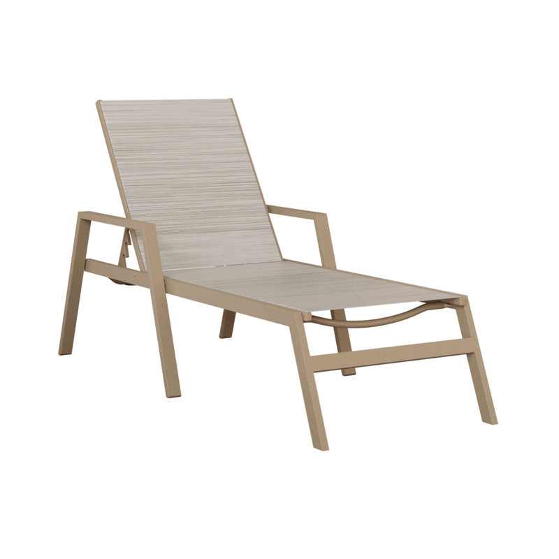 Méridienne en aluminium Chêne Berlin Vida, Oak Wood Vein, Light Beige