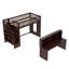 Lit mezzanine simple avec bureau mobile et tablette de rangement, avec escalier de rangement-937939751-937939748