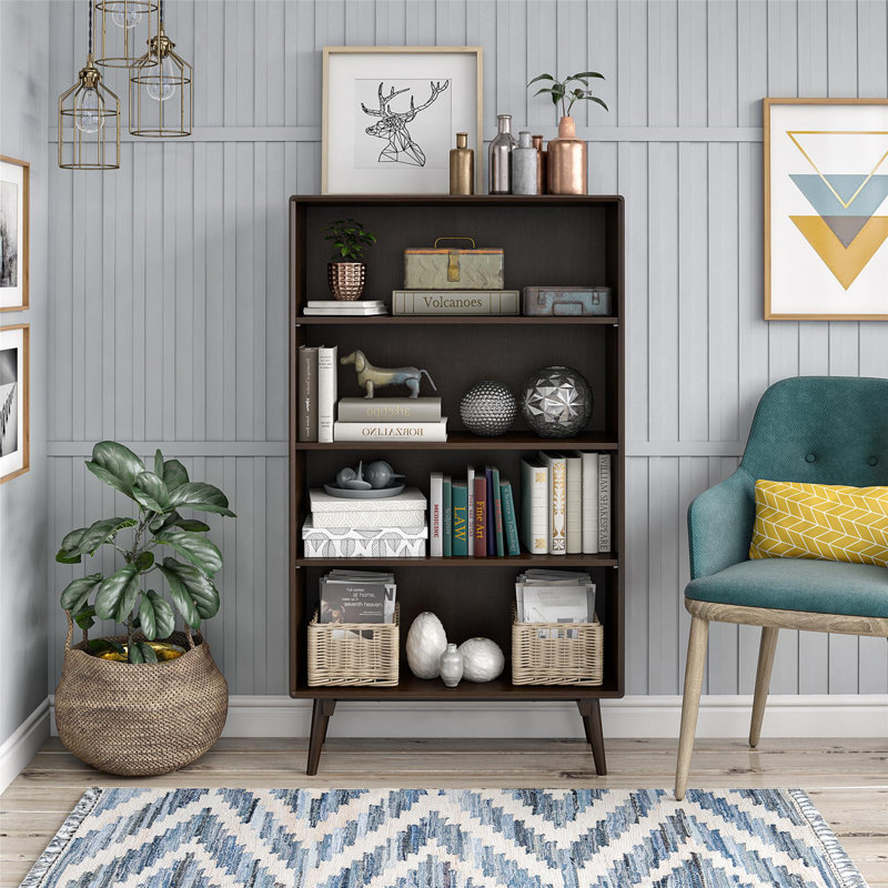 Shepshed 139.19 cm H x 80.01 cm W Standard Bookcase