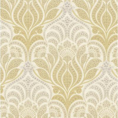 Azmaara Non-Pasted Damask Wallpaper Roll