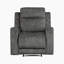 Fauteuil inclinable manuel en microfibre texturé Leylashka-242847880