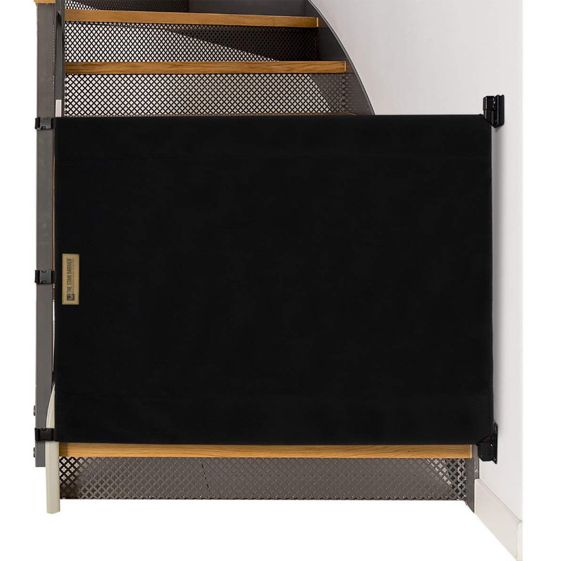 Safety Gate, 32" H x 52" W x 0.13" D, Just Black