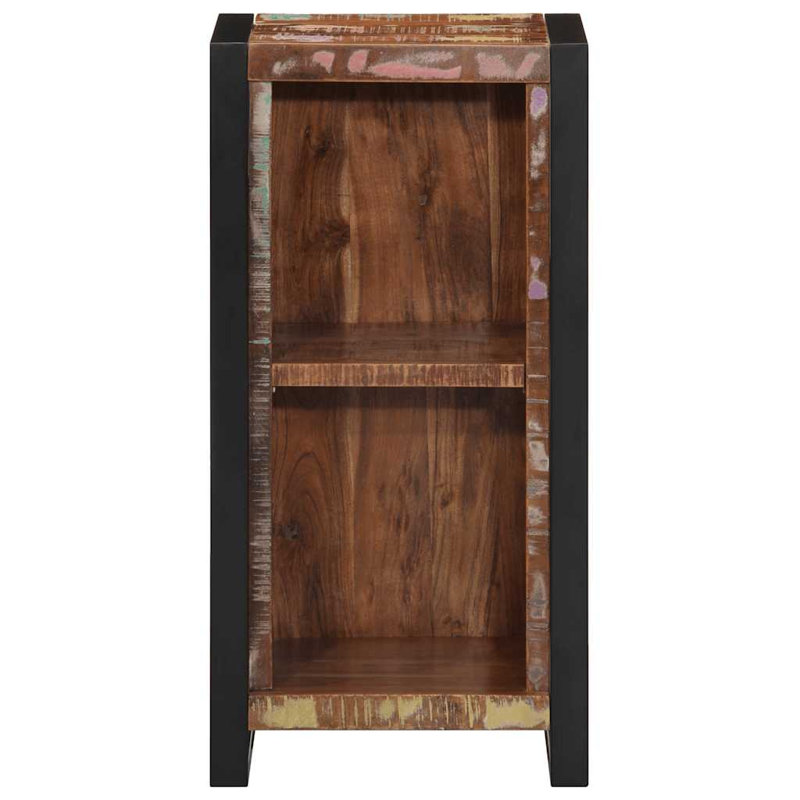 40cm W Metal Bedside Table, Dark Brown