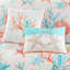 Literie Pebble Beach Coral - King, couette 7 pièces en coton