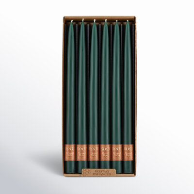 12 Piece Unscented Taper Candle Set