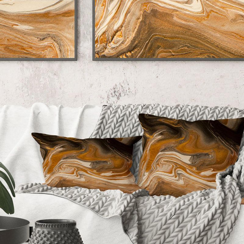 Coussin Nature Marble In Earth Tonesth