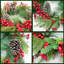 Faux PVC 46cm Christmas Wreath