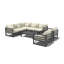 Ensemble de sièges multi-chaises 8 pièces Valliere