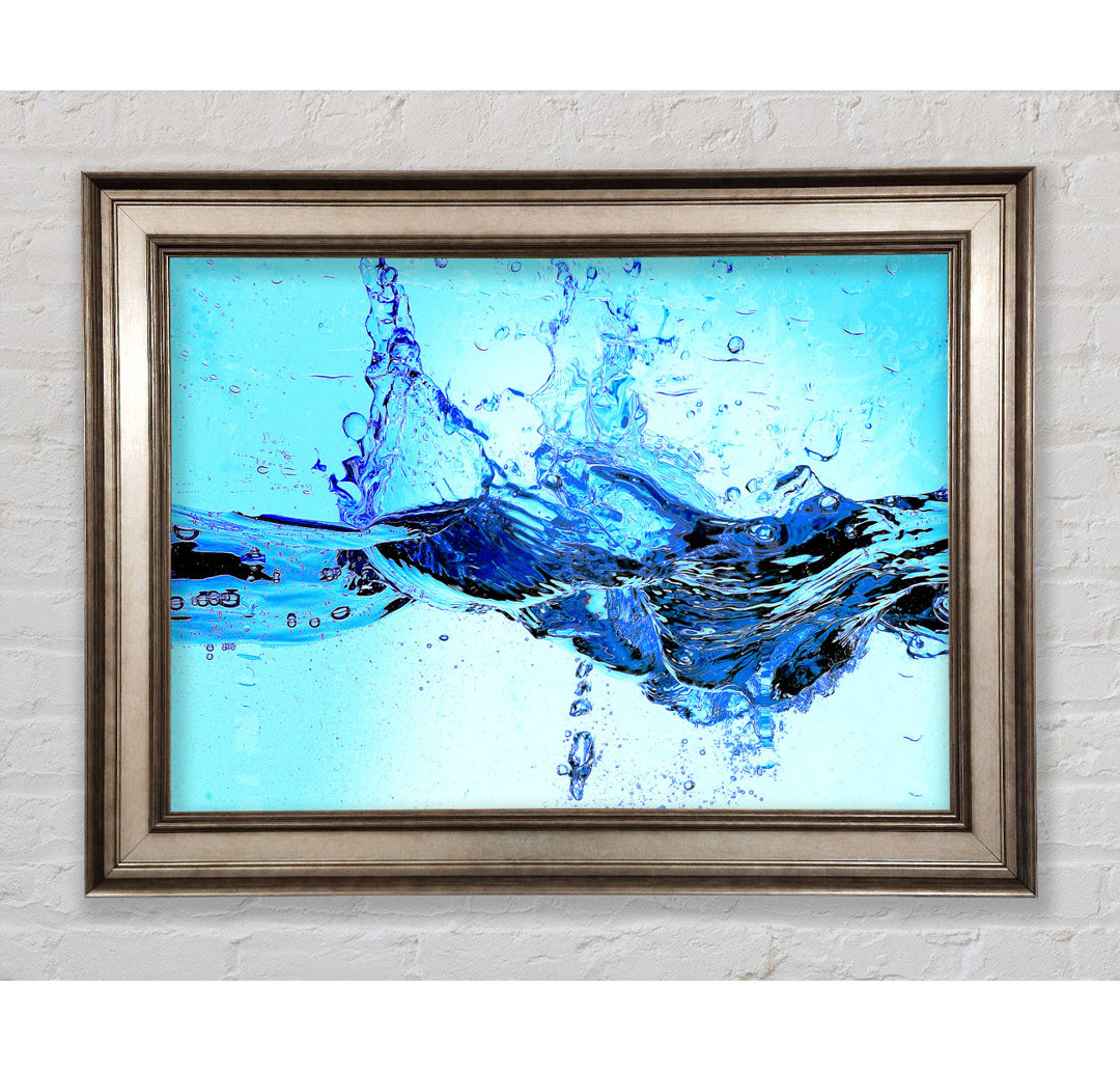 Crash Of The Water Splash - Einzelner Bilderrahmen Kunstdrucke