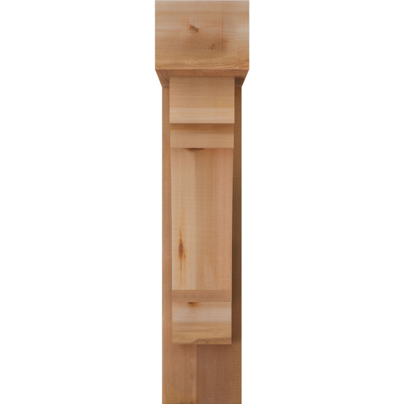 Support Merced Block avec support décalé, 36 x 24, Cèdre rouge occidental de l 7 1/2 po (lisse)