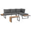 Garden Corner Sofa with Table 4 Seater Right Hand Modular-478066106-478066101
