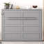 Lit double mural pleine grandeur gris, option peu encombrante pour les petits espaces, appartements sans sommier requis, support de matelas flexible