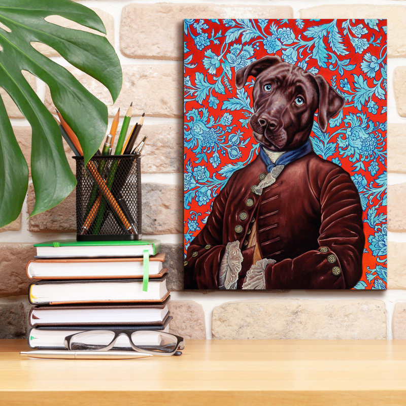  «Labrador» par Jane R. Talton, art mural sur toile, 12 po x 16 po