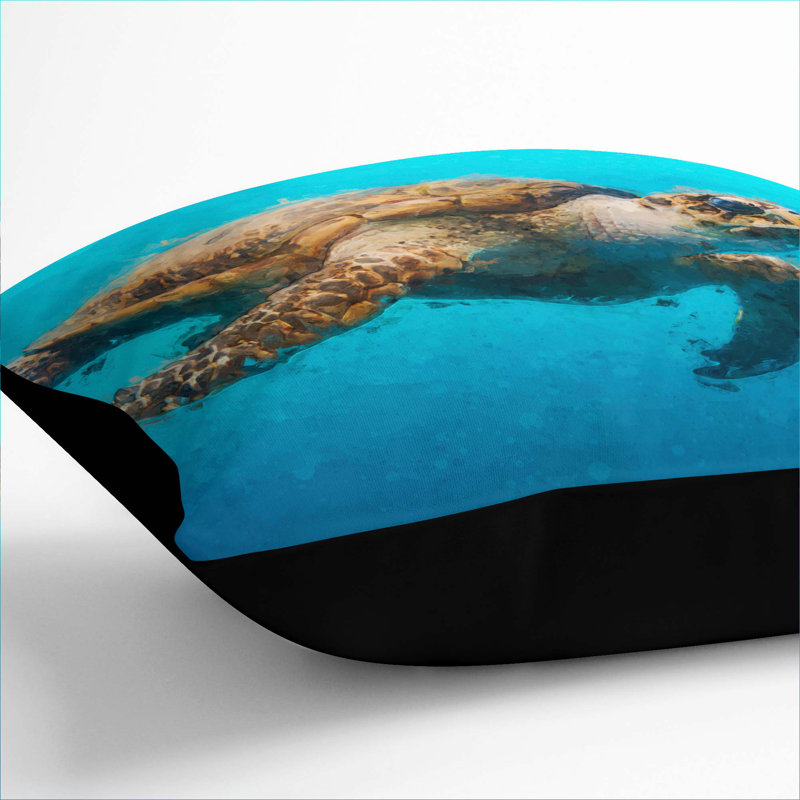 Square Cushion, Black, 55cm H x 55cm W x 20cm D